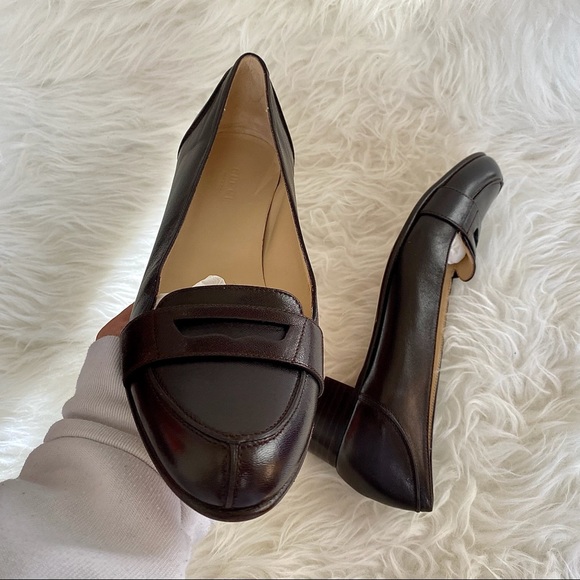 GUCCI WOMANS PENNY KEEPER LOAFERS SZ 7 - Picture 3 of 8